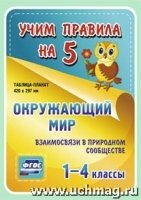 Окружающий мир. Взаимосвязи в природном сообществе. 1-4кл. Таблиц