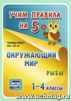 Окружающий мир. Рыбы. 1-4кл. Таблица-плакат 420х297