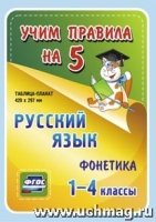 Русский язык. Фонетика. 1-4кл. Таблица-плакат 420х297