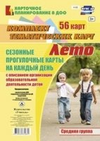 Сезонные прогулочные карты. Лето. Средняя группа