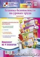 Комплект плакат. Техн.безоп.на урок.труда, девочки