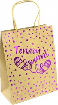 Пакет из крафт-бумаги 17.8х22.9х9.8 Варежки 79142