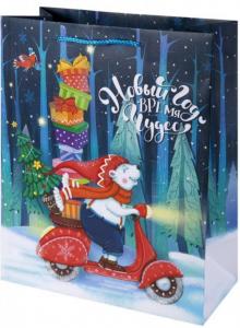 Пакет бумажный 17.8х22.9х9.8см Мишка2 79993