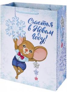 Пакет бумажный 17.8х22.9х9.8см Мышка 79995