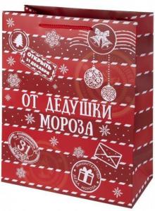 Пакет бумажный 17.8х22.9х9.8см От дед.Мороза 79997