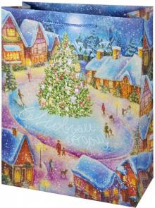 Пакет бумажный 33х45.7х10.2см Рожд.площадь 80018