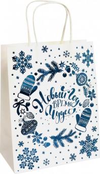 Пакет из крафт-бумаги 17.8х22.9х9.8см Время 79965