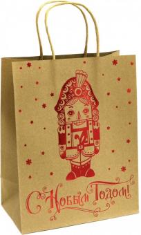 Пакет из крафт-бумаги 17.8х22х9.8см Кракатук 79975