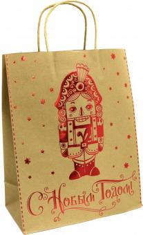 Пакет из крафт-бумаги 26х32.4х12.7см Кракатук79980