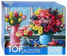 TOPpuzzle-500 ХТП500-4234 Вазы с яркими цветами