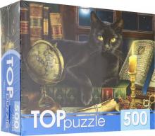 TOPpuzzle-500 ХТП500-6815 Черный кот