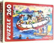Puzzle-260 ПУ260-0479 СМЕЛЫЕ ЩЕНКИ-СПАСАТЕЛИ