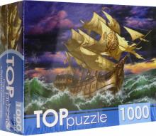 Puzzle-1000 ХТП1000-4150 Парусник в бушующем море