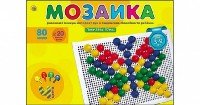 МОЗАЙКА ПЛАСТИКОВАЯ. 80 фишек,диаметр 20 мм (Арт.М-0165)