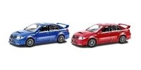 АВТОДРАЙВ. Модель машины масштаб 1:32 SUBARU WRX STI (глянц., синяя, к
