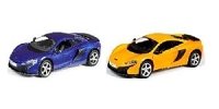АВТОДРАЙВ. Модель машины масштаб 1:32 MCLAREN 650S (глянц., синяя, жел