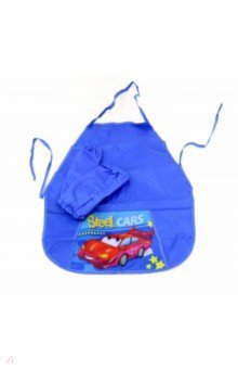 Фартук с 1 карм КРАСНАЯ МАШИНКА с нарук. (ФН-0913)