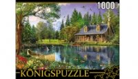 Konigspuzzle. ПАЗЛЫ 1000 элементов. МГК1000-6459 ДОМИК У ОЗЕРА