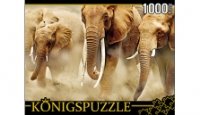 Puzzle-1000 КБК1000-6464 Стадо слонов