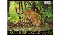 Konigspuzzle. ПАЗЛЫ 1000 элементов. КБК1000-6465 ЯГУАР НА ВОДОПОЕ