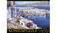 Konigspuzzle. ПАЗЛЫ 1000 элементов. АЛК1000-6483 ЯРКАЯ НАБЕРЕЖНАЯ И ЛО