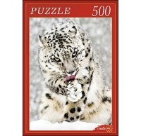 ПАЗЛЫ 500 элементов. ГИ500-7911 СНЕЖНЫЙ ЛЕОПАРД