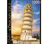 Konigspuzzle. ПАЗЛЫ 1000 элементов. ГИК1000-8228 ИТАЛИЯ. ПИЗАНСКАЯ БАШ