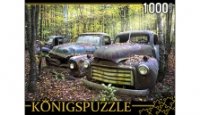 Konigspuzzle. ПАЗЛЫ 1000 элементов. АЛК1000-8257 ЗАБЫТЫЕ МАШИНЫ