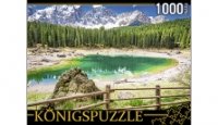 Konigspuzzle. ПАЗЛЫ 1000 элементов. ГИК1000-8261 ИТАЛИЯ. ОЗЕРО РАД