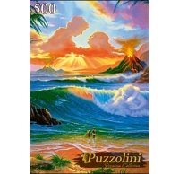 Puzzolini. ПАЗЛЫ 500 элементов. ALPZ500-7700 ДЖИМ УОРРЕН. ЗАКАТ ДЛЯ ВЛ