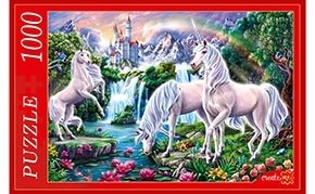 ПАЗЛЫ 1000 элементов. Ф1000-7651 ЕДИНОРОГИ И ЗАМОК