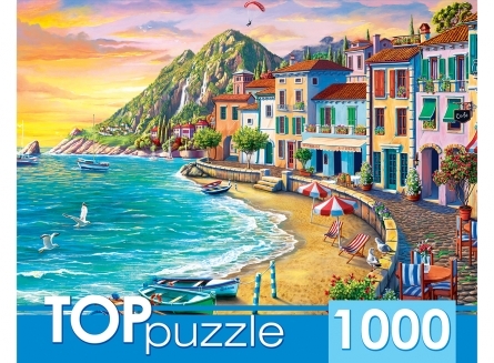 TOPpuzzle. ПАЗЛЫ 1000 элементов. ХТП1000-2169 Курортный город на закат