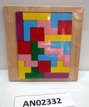 Деревянная игрушка. Головоломка (15х15см) ТЕТРИС (в слюде)
