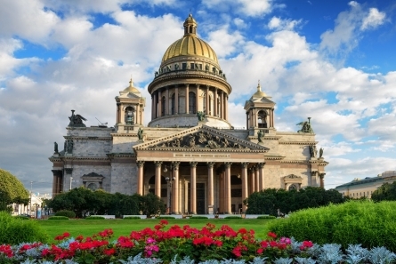 Холст с красками по номерам 22х30 см. Санкт-Петербург. Исаакиевский со