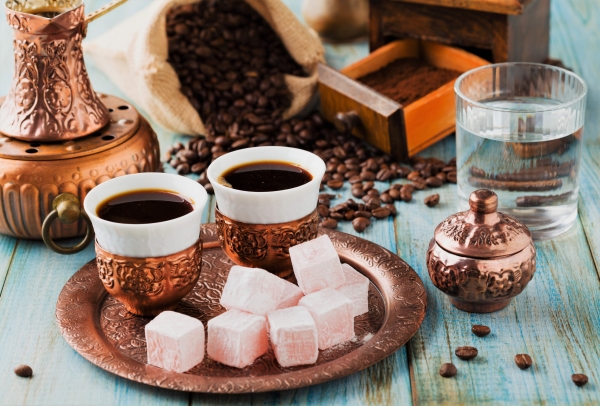 Холст с красками 40х50 см по номерам. КОФЕЙНОЕ УТРО (Арт. Х-6639)