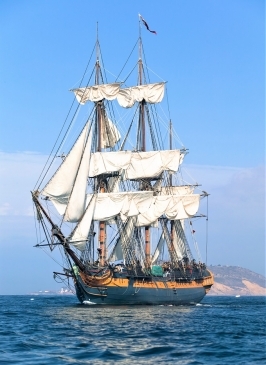 Холст с красками 22х30 см по номерам (в коробке) МОРСКОЕ ПЛАВАНИЕ