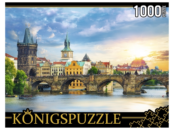 Konigspuzzle. ПАЗЛЫ 1000 элементов. ГИK1000-0635 ПРАГА. КАРЛОВ МОС