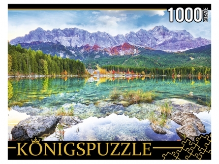 Konigspuzzle. ПАЗЛЫ 1000 элементов. ГЕРМАНИЯ. ОЗЕРО АЙБЗЕЕ