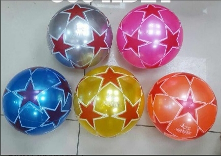 Мяч полимерный Звездочка, 25 см., 5 цвет микс (Арт. 4305)