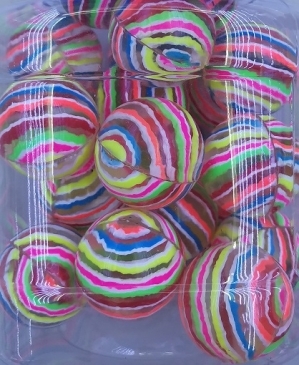 Мяч-прыгун 4,5 см Радуга (26 шт. в пакете) (Арт.525-17) кратно 26