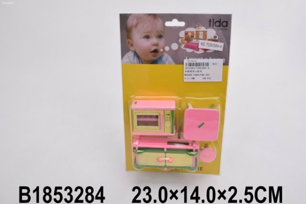 Набор игрушечной мебели деревянной (23х2,5см) Кухня 2