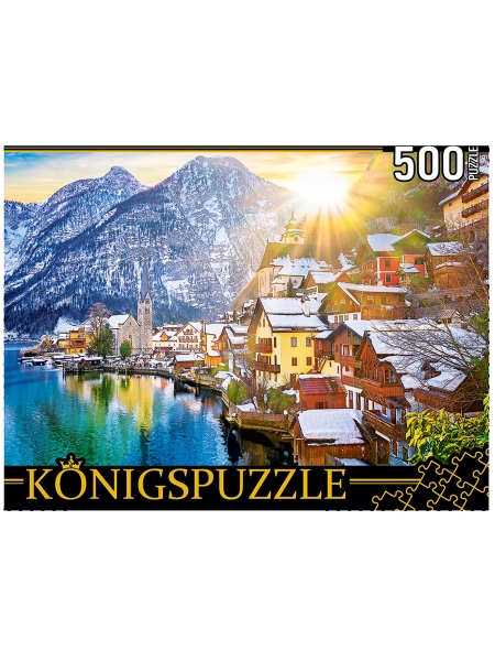 Konigspuzzle. ПАЗЛЫ 500 элементов. ГИK500-3572 АВСТРИЯ. СНЕЖНЫЙ ГАЛЬШТ
