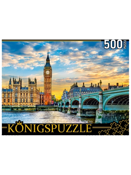 Konigspuzzle. ПАЗЛЫ 500 элементов. ШТK500-3575 БИГ-БЕН И ВИСТМИСТЕРСКИ
