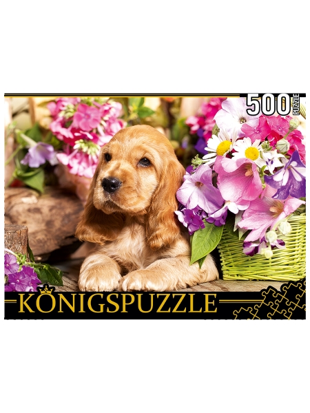 Konigspuzzle. ПАЗЛЫ 500 элементов. ШТK500-3583 ЩЕНОК АНГЛИЙСКОГО КОКЕР