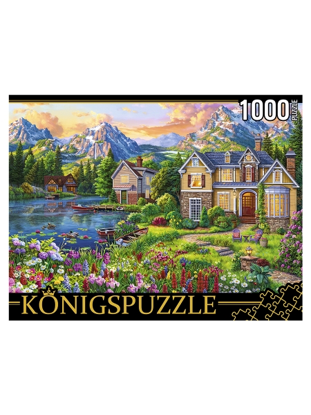 Konigspuzzle. ПАЗЛЫ 1000 элементов. Ф1000-3584 ДОМИК У ЦВЕТОЧНОЙ