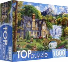 TOPpuzzle. ПАЗЛЫ 1000 элементов. ХТП1000-4153 Усадьба у большого водоп