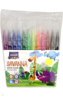 Фломастеры 12цв SAVANNA (M-5074-12)