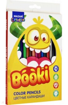 Карандаши 18цв BOOKI пласт. (M-6168-18)