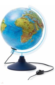 Инт глобус Земли физ-пол d250рел подсв INT12500286
