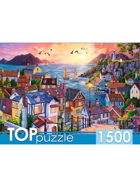 TOPpuzzle. ПАЗЛЫ 1500 элементов. ХТП1500-1591 Приморский город